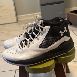 Under Armour Black and White Athletic Shoes